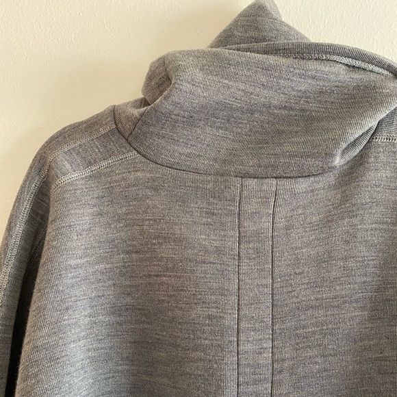 Wool blend knit cowl neck tunic dress sweater - Picture 5 of 8